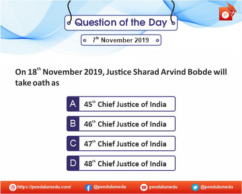 QOTD | General Awareness | Indian Polity | Chief Justice of India