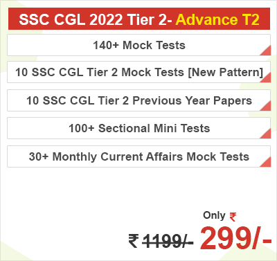 SSC CGL 2022 Tier 1 advance t2 test series