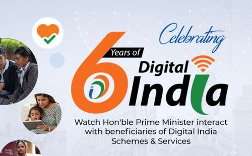 Digital India completed six years on 1 July 2021