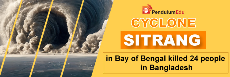 Cyclone SITRANG in Bay of Bengal