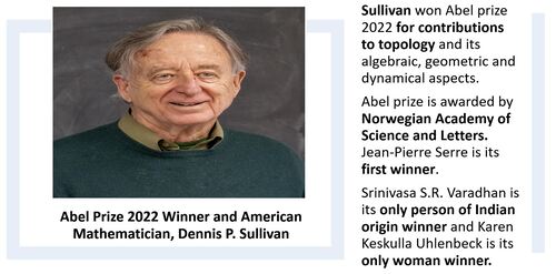 American mathematician Dennis P. Sullivan