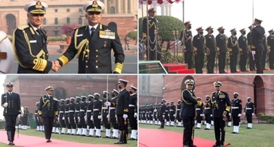एडमिरल आर हरि कुमार ने नौसेना स्टाफ के 25 वें प्रमुख के रूप में कार्यभार संभाला।