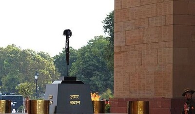 merge Amar Jawan Jyoti with National War Memorial flame