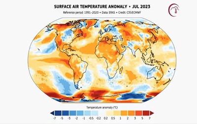 2023 has been confirmed as the warmest