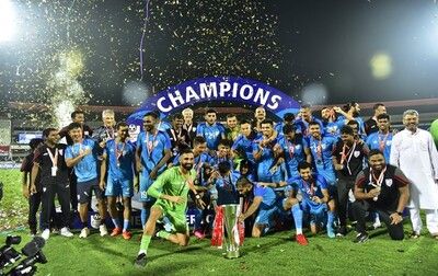 Indian Men's Senior Football Team defeated Lebanon
