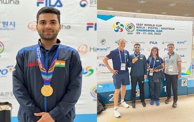 India’s first gold medal at ISSF World Cup