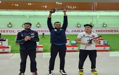 Indian shooters won the gold medal 