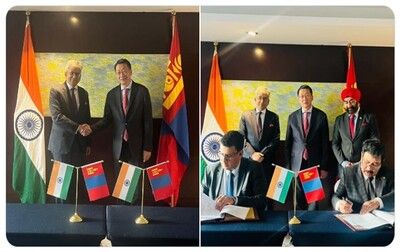 India and Mongolia reviewed their bilateral relationships