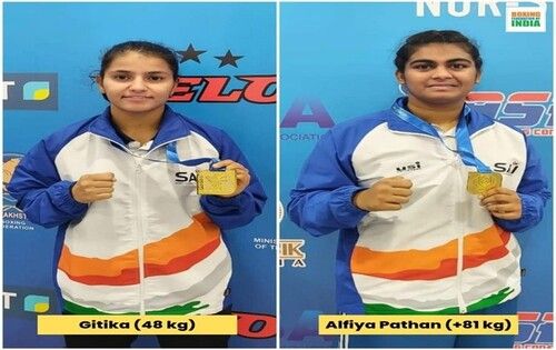 Alfiya Pathan and Gitika have clinched gold
