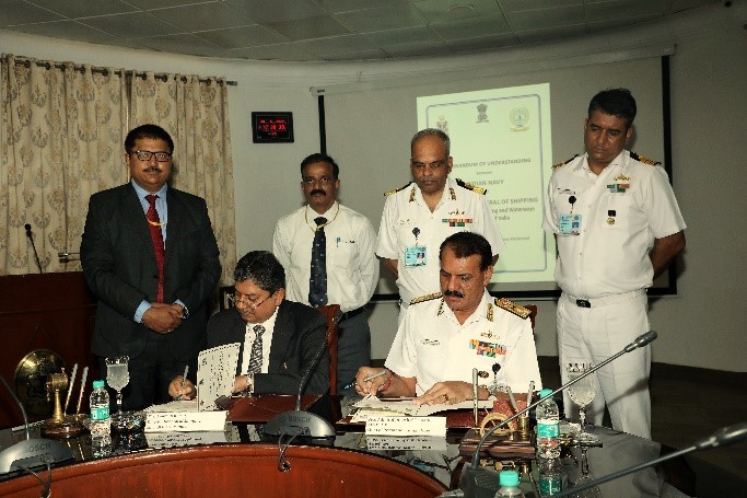 Indian Navy and DG of Shipping sign landmark agreement