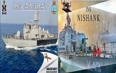 INS Nishank and INS Akshay