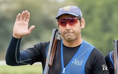 gold medal in the men’s skeet event at the ISSF World Cup in Changwon