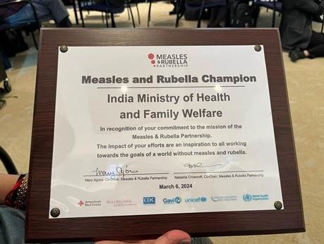 Measles and Rubella Champion Award 