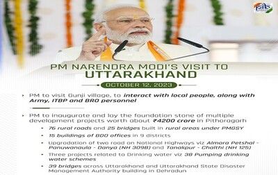 Prime Minister Narendra Modi was on his one-day visit to Uttarakhand