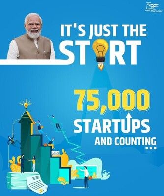 75000 startups have been recognized by DPIIT