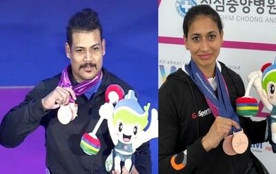 Manpreet Kaur and Parmjeet Kumar won bronze medals