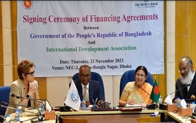 Five financing agreements between the World Bank and Bangladesh