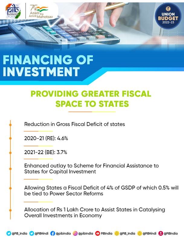 Financing of investment