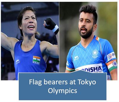 Manpreet Singh and Mary Kom to be flag-bearers at Tokyo Olympics