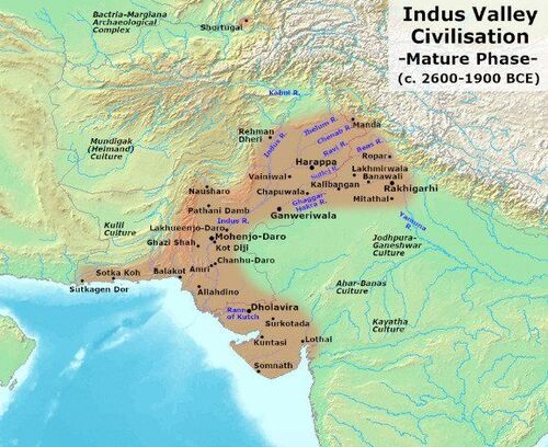 geographical extent of indus valley civilization