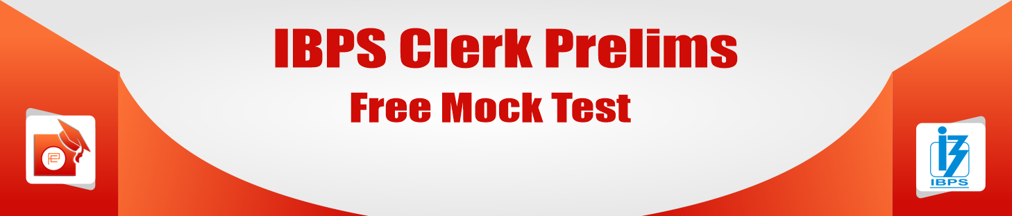 IBPS CLERK PRELIMS Free Mock Test