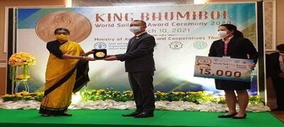 ICAR bags King Bhumibol World Soil Day 2020 Award
