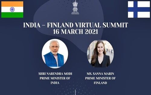 PM Modi holds virtual summit with Finland's PM Sanna Marin