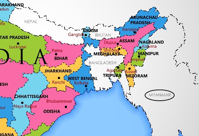 india map 1 dca 21 and 22 february 2020