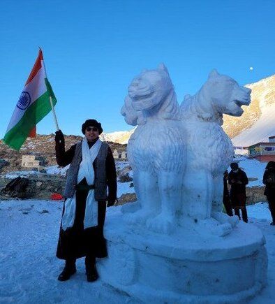 Ladakh MP unfurled national flag at highest location