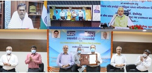 NHPC signed an MoU with Bihar State Hydroelectric Power Corporation