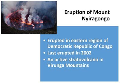 Mount Nyiragongo a volcano