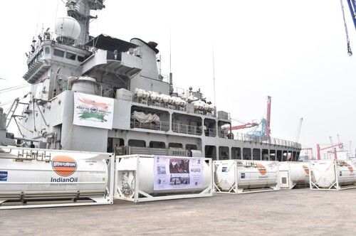 Indian Naval Ship Airavat reached Indonesia