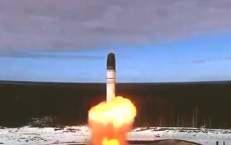 Russia successfully test-fired an intercontinental ballistic missile named Sarmat
