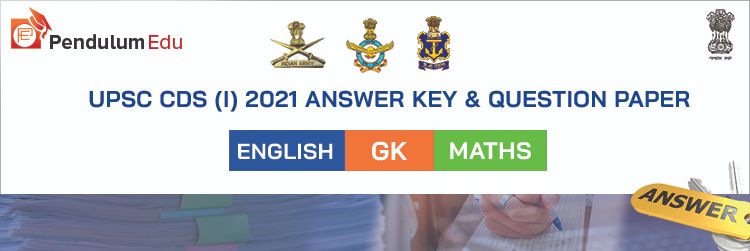 UPSC CDS  1 2021 answer key maths gk english
