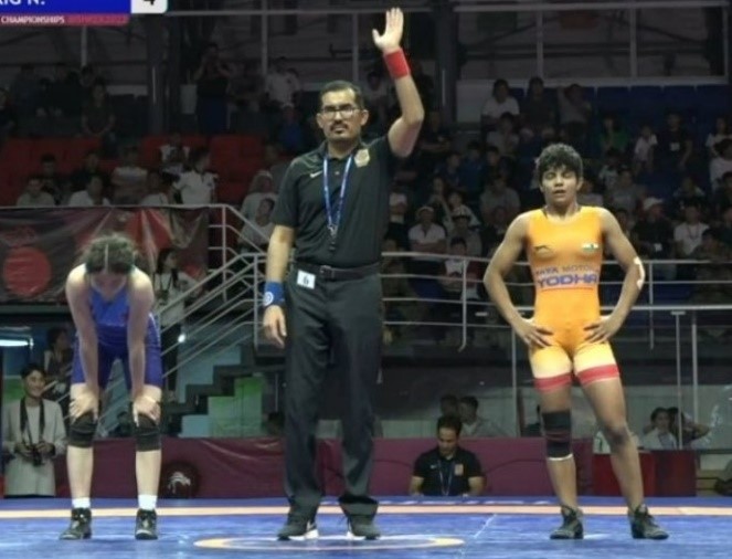 Women's wrestling team of India won the 2021 U-17 Asian Championship in Kyrgyzstan