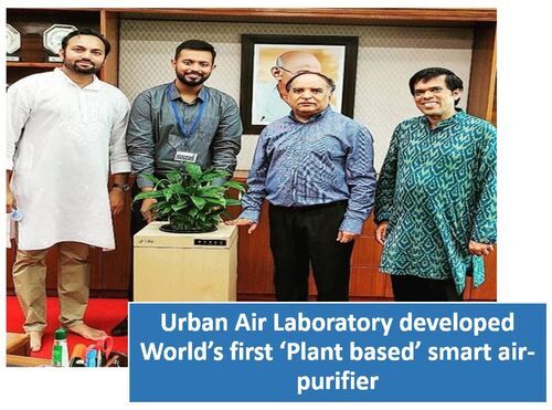 Urban Air Laboratory developed  Plant based smart air-purifier