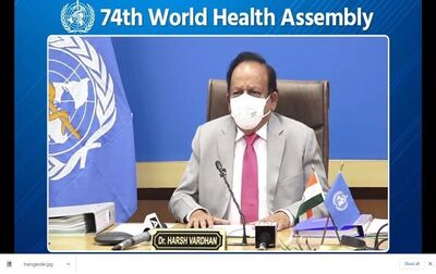 Union Health Minister chaired 74th World Health Assembly